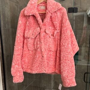 NWT Free People Soft Pink Fleece